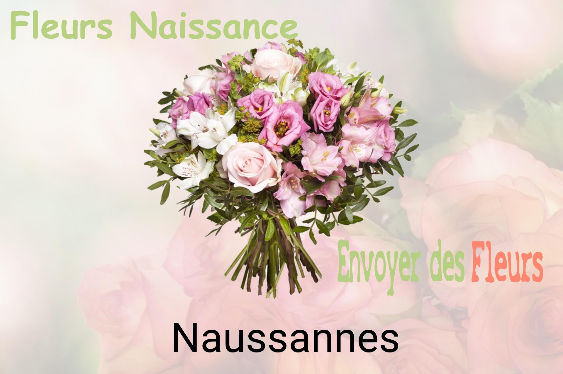Bouquet de fleurs de naissance livré à Naussannes